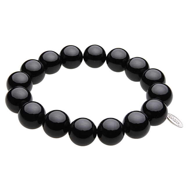 cenote t1201 【パワーストーン アクセサリー】 オニキス12mm玉ブレスレット
