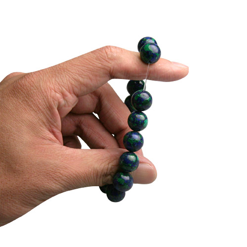 cenote t1222 【パワーストーン アクセサリー】 アズロマラカイト12mm