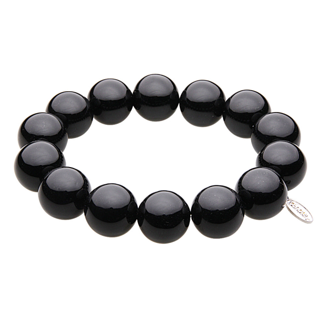 cenote t1401 【パワーストーン アクセサリー】 オニキス14mm玉ブレスレット