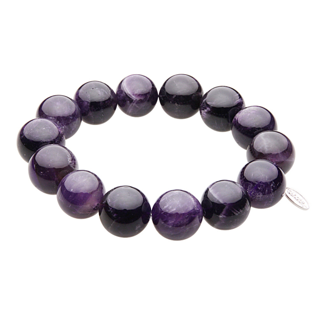 cenote t1406 【パワーストーン アクセサリー】 アメジスト14mm玉ブレスレット