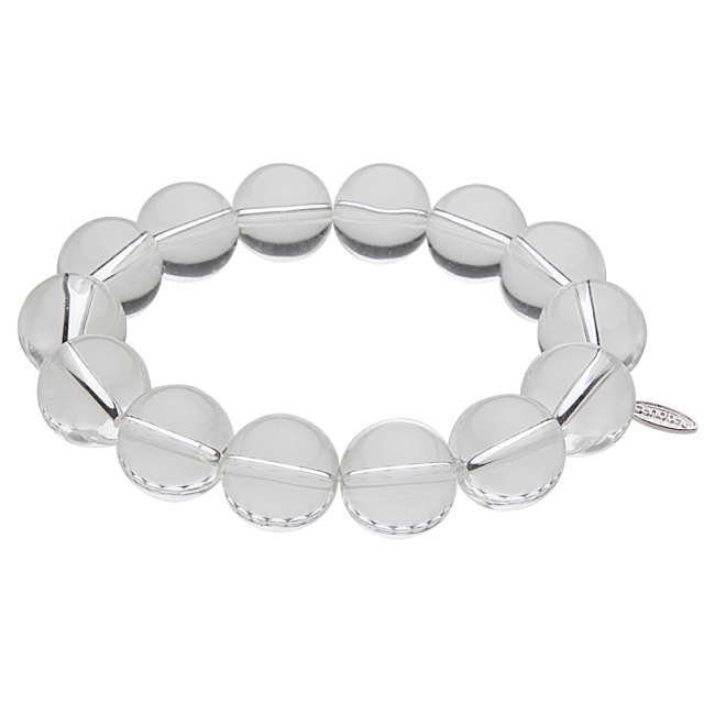 cenote t1418 【パワーストーン アクセサリー】 水晶14mm玉ブレスレット