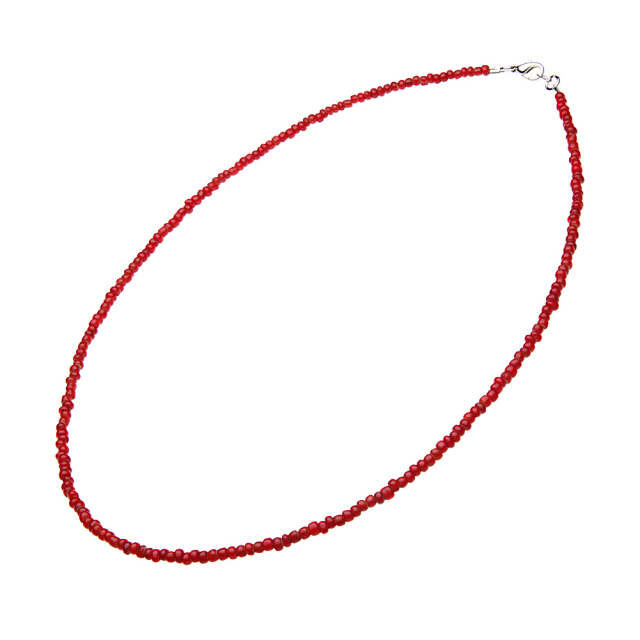 cenote t5004 【ビーズ アクセサリー】 ホワイトハーツネックレス