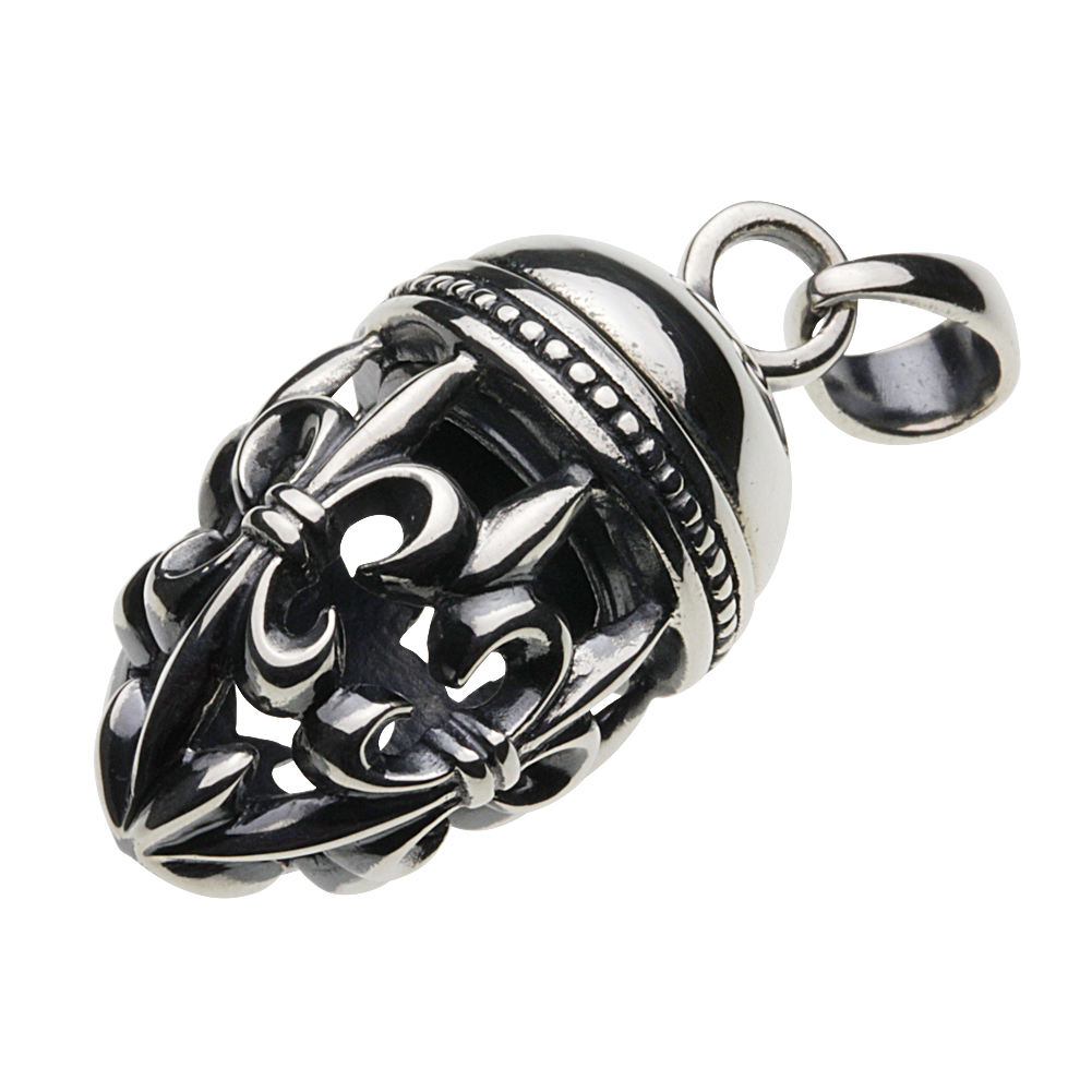 cenote p0130 【シルバーアクセサリー】 ユリの紋章バレットペンダント