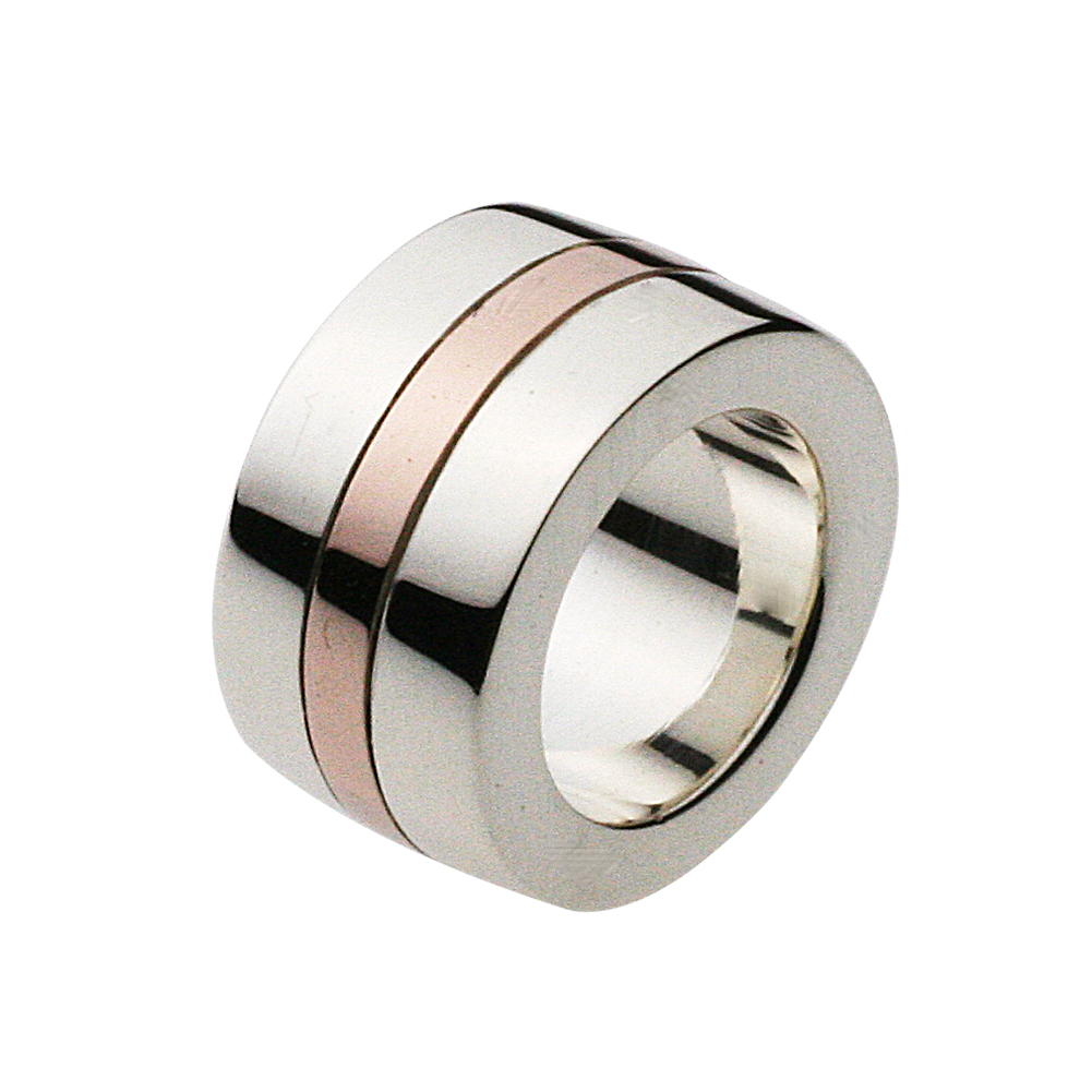 cenote p0168 【シルバーアクセサリー】 ピンクラインサークルペンダント