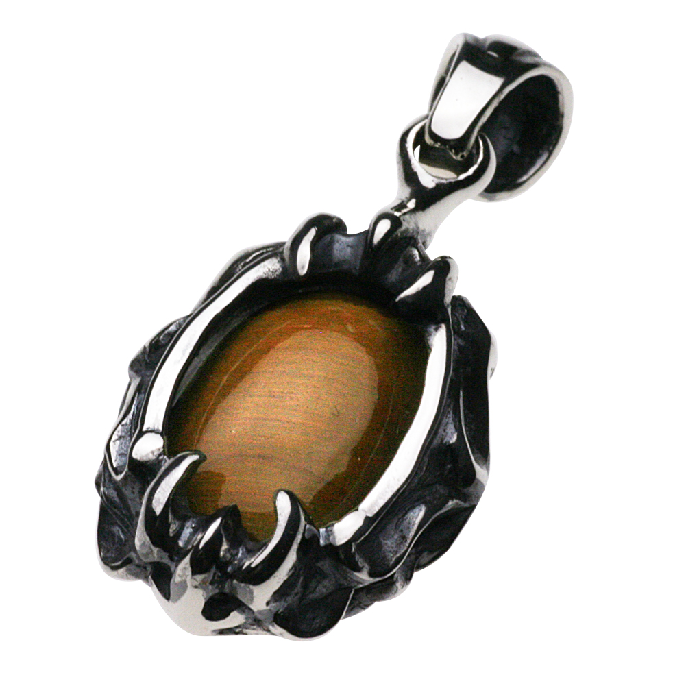cenote p0342 【シルバーアクセサリー】 タイガーアイアーマーペンダント