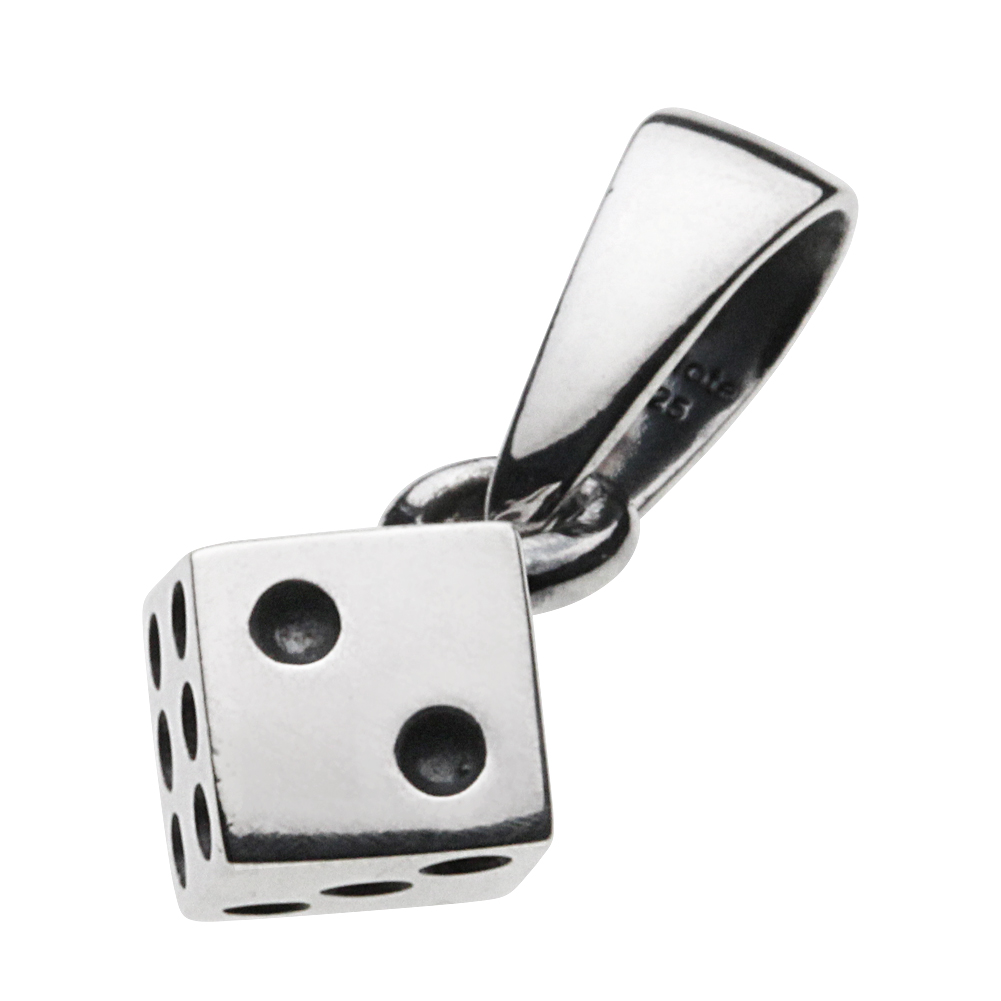 cenote p0351 【シルバーアクセサリー】 ミニサイコロペンダント