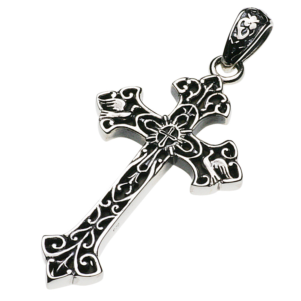 cenote p0392 【シルバーアクセサリー】 ラテン十字架ペンダント