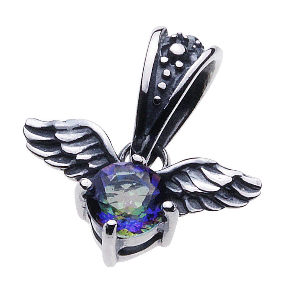 cenote p0429m 【シルバーアクセサリー】 エンジェルハートペンダント ミスティッククォーツ