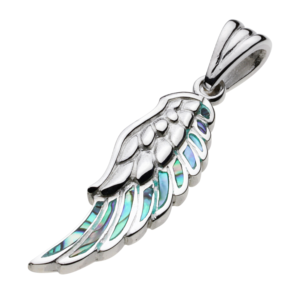 cenote p0465 【シルバーアクセサリー】 シェルフェザーペンダント