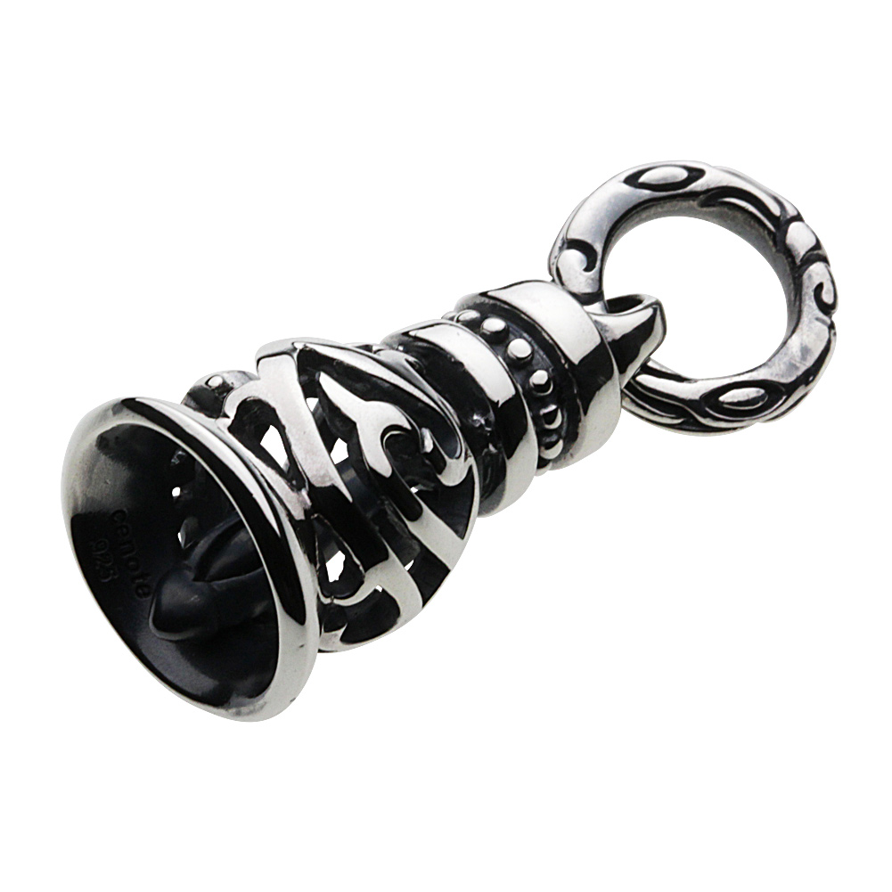 cenote p0541 【シルバーアクセサリー】 トライバルスイングベルペンダント