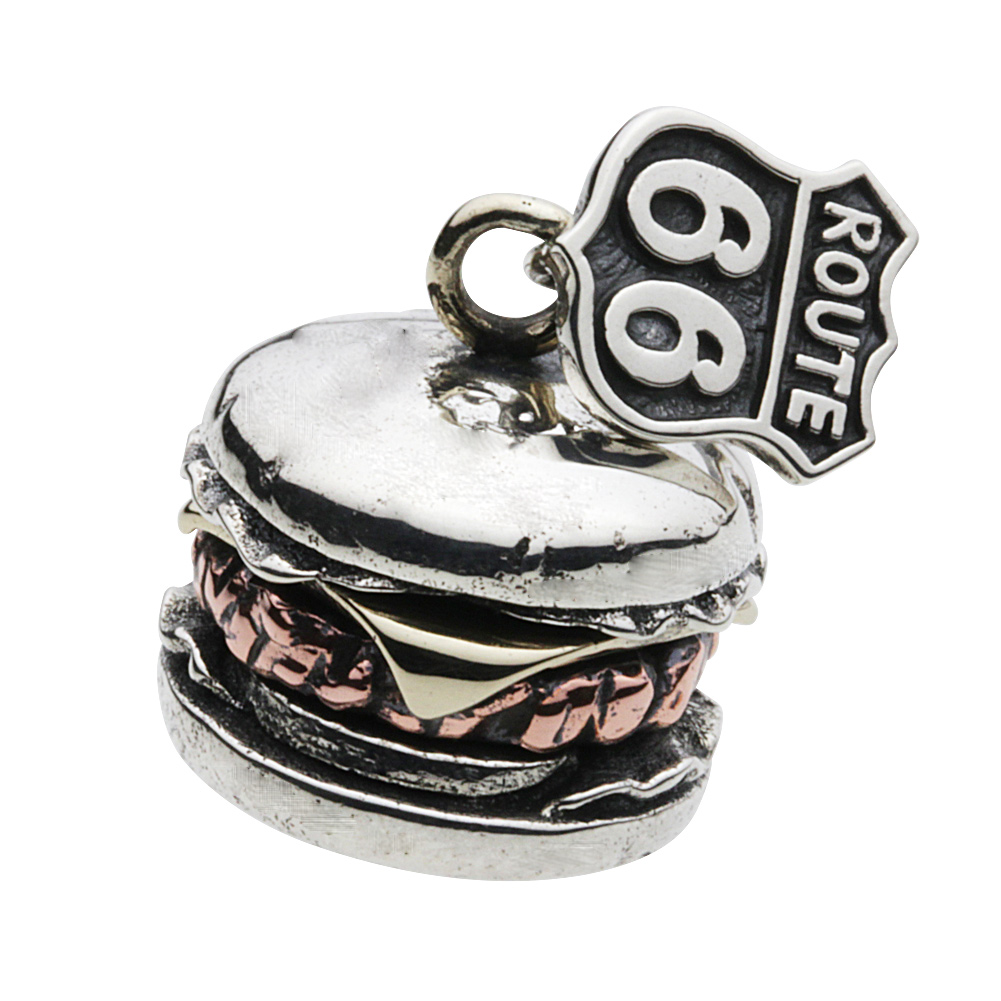 cenote p0616 【シルバーアクセサリー】 ルート66ハンバーガーペンダント