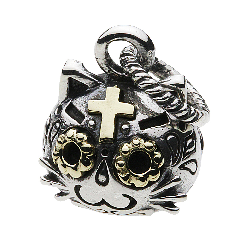 cenote p0619 【シルバーアクセサリー】 メキシカン猫ペンダント