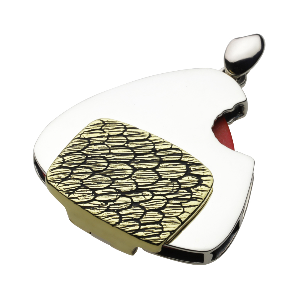 cenote p0754 【シルバーアクセサリー】 三角おにぎり ピックケース ペンダント