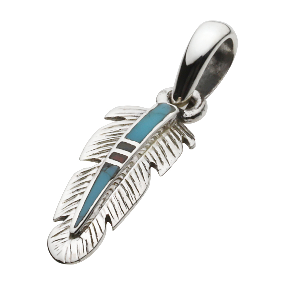 cenote p0776 【シルバーアクセサリー】 タイニー ネイティブフェザー ペンダント