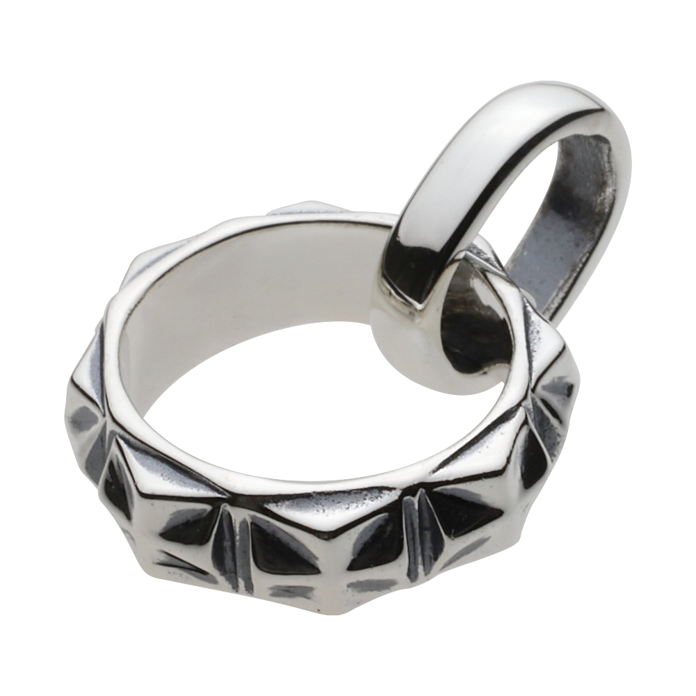 cenote p0778 【シルバーアクセサリー】 アイアンクロス グラスホルダー ペンダント