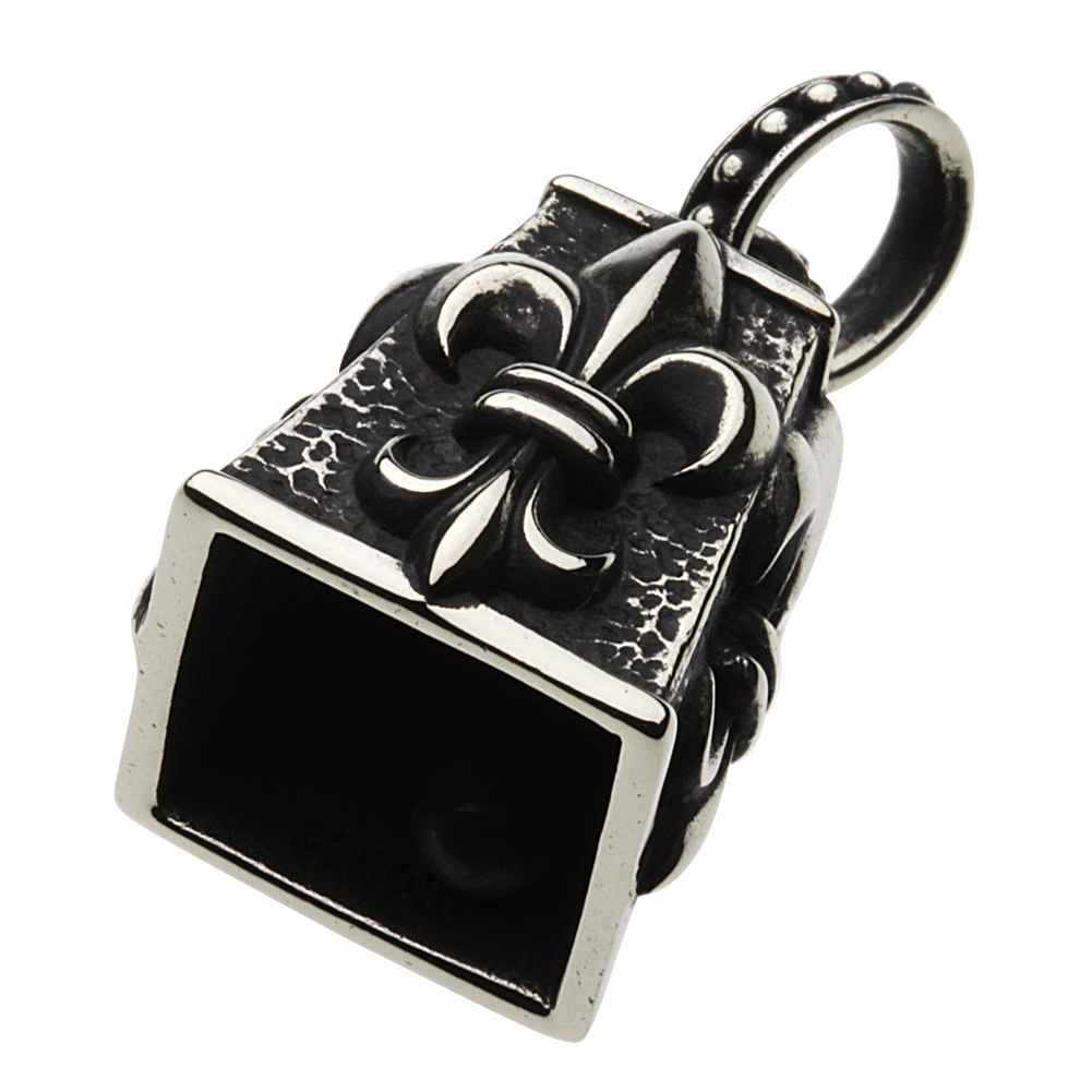 cenote p3012 【ホワイトメタルアクセサリー】 リリーバイカーズベルペンダント