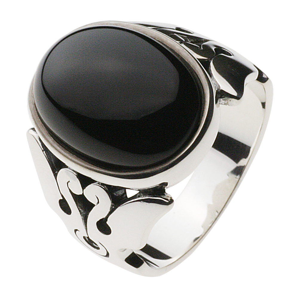 cenote r0322 【シルバーアクセサリー】 ストーンネイティブリング オニキス