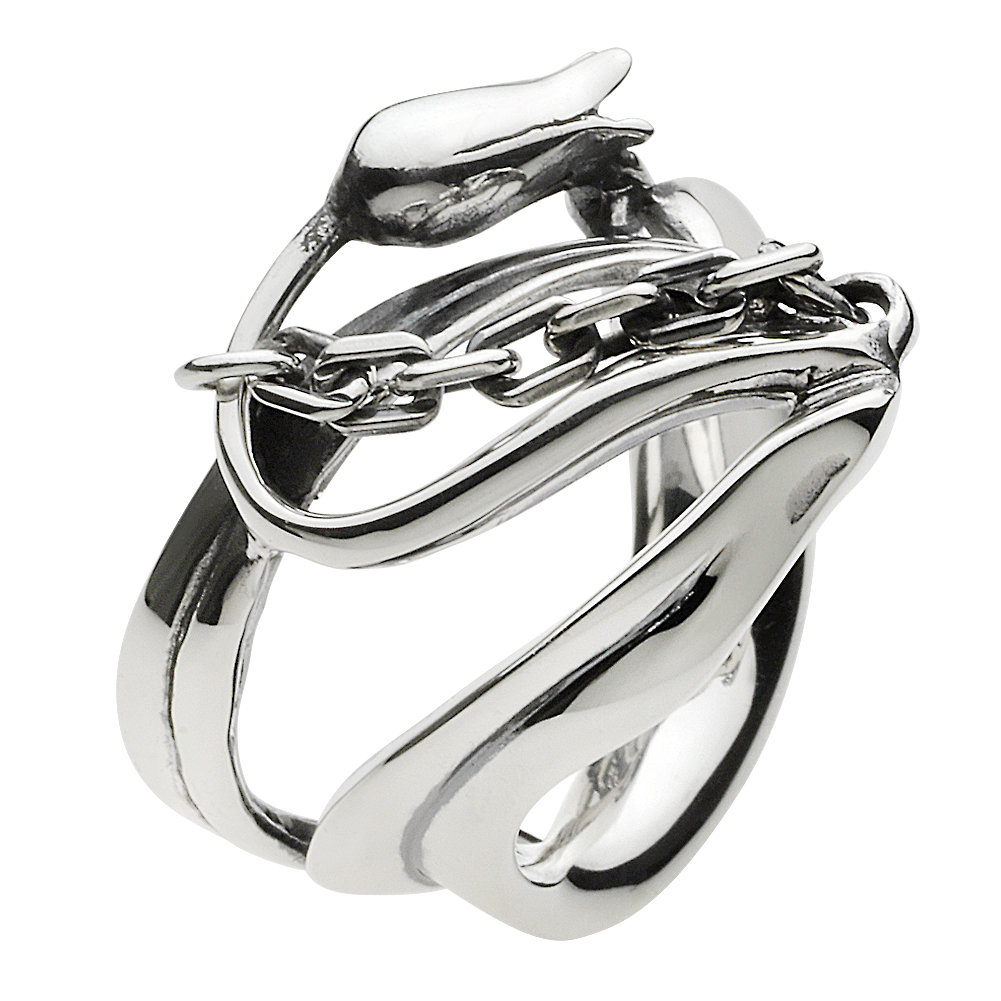 cenote r0476 【シルバーアクセサリー】 リリーチェーンリング