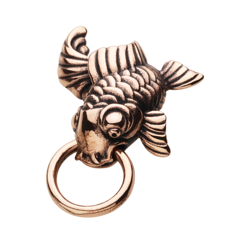 cenote s0067 【銅アクセサリー】 和風 金魚ドロップハンドル