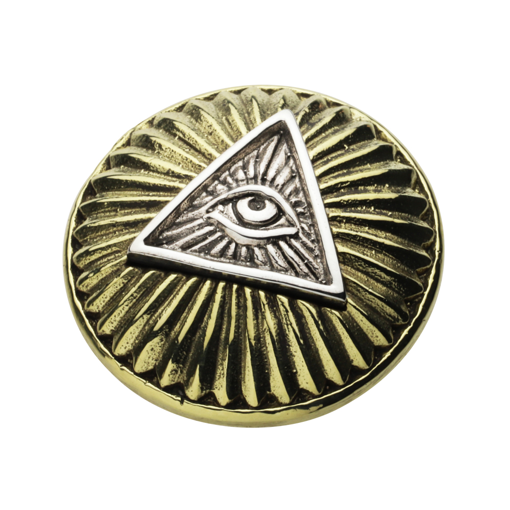 cenote s0068 【シルバーアクセサリー】 プロビデンスの目 コンチョボタン