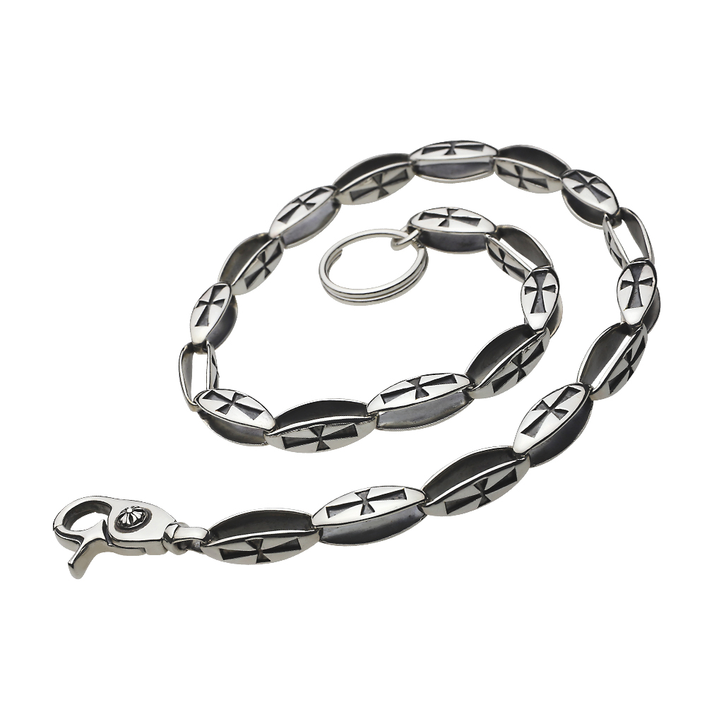 cenote s0124 【シルバーアクセサリー】 ゴシッククリップウォレットチェーン キーリング付き