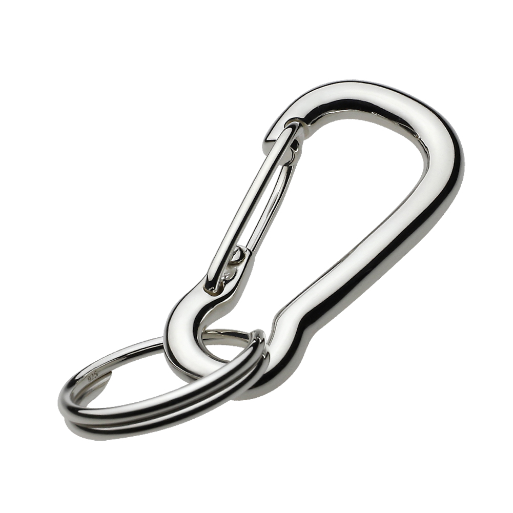 cenote s0206 【シルバーアクセサリー】 プレーン カラビナ キーリング付き