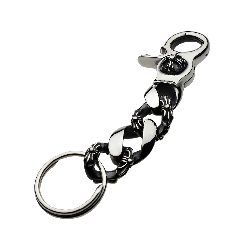 cenote s0209 【シルバーアクセサリー】 ゴシッククリップ キヘイキーチェーン キーリング付き