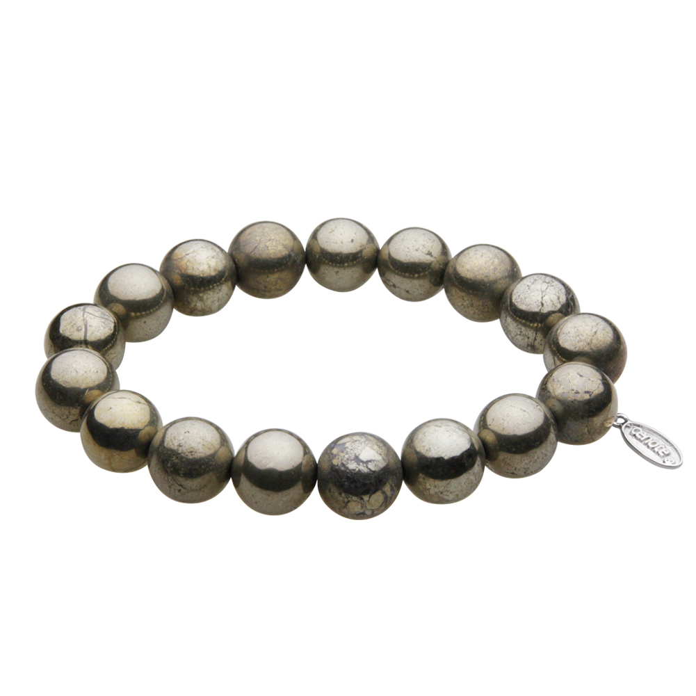 cenote t0410 【パワーストーン アクセサリー】 パイライト10mm玉ブレスレット