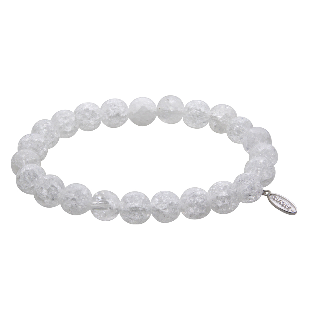 cenote t0603 【パワーストーン アクセサリー】 クラック水晶8mm玉ブレスレット
