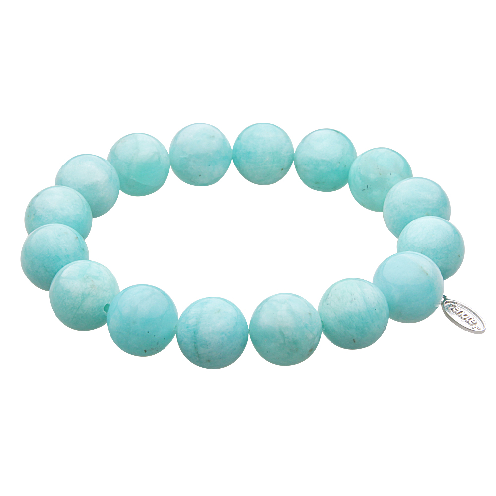 cenote t1214 【パワーストーン アクセサリー】 アマゾナイト12mm玉ブレスレット