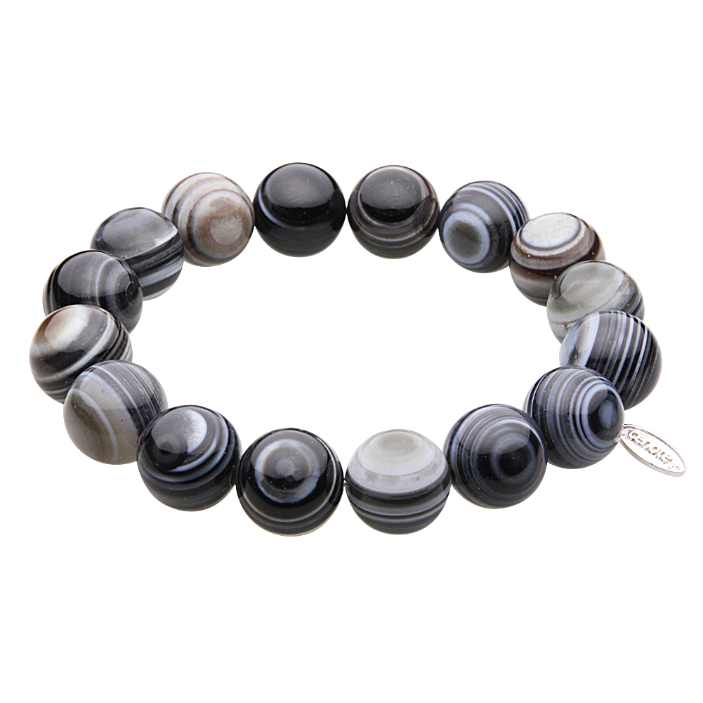 cenote t1219 【パワーストーン アクセサリー】 アイアゲート12mm玉ブレスレット