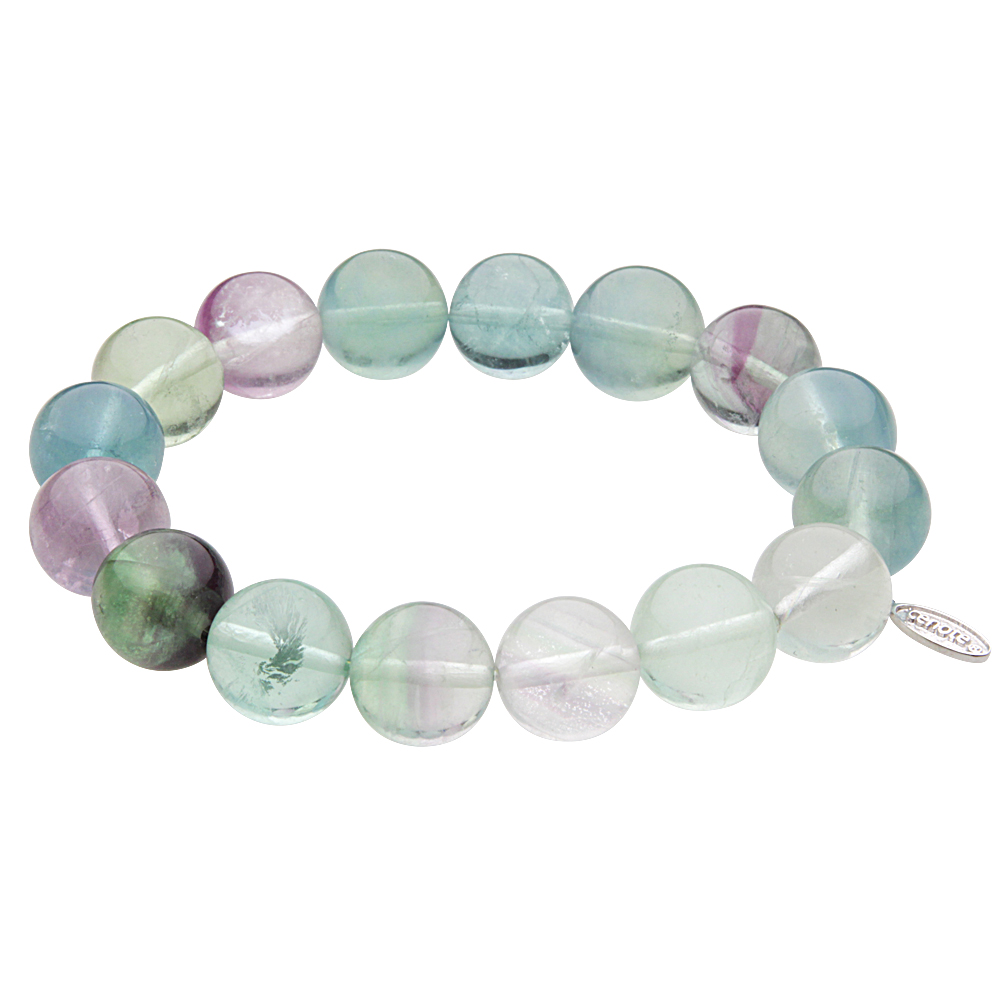 cenote t1221 【パワーストーン アクセサリー】 フローライト12mm玉ブレスレット