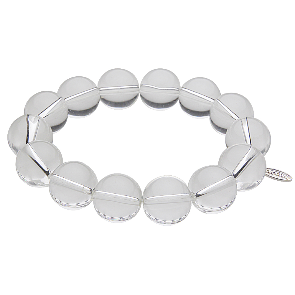 cenote t1418 【パワーストーン アクセサリー】 水晶14mm玉ブレスレット