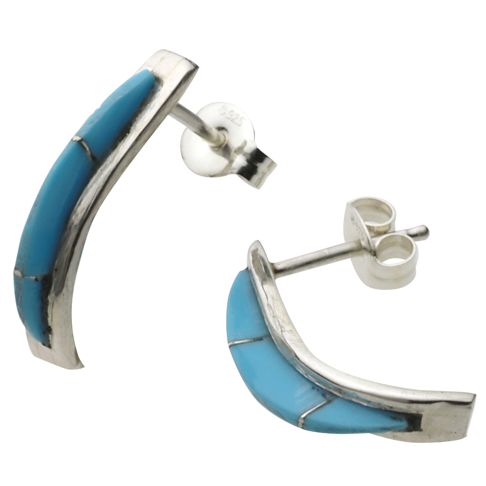cenote u0007 【シルバーアクセサリー】 インディアンジュエリー ターコイズ ピアス 左右セット