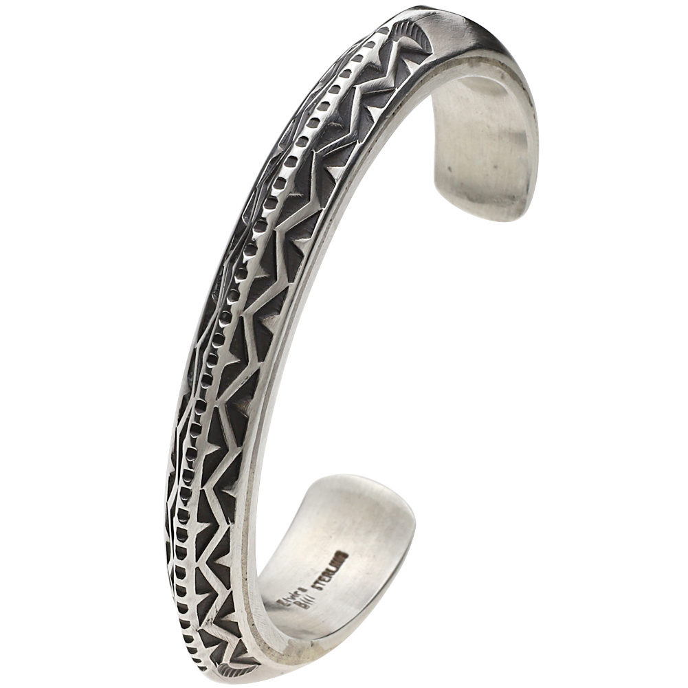cenote u0015b 【シルバーアクセサリー】 US直輸入 正規インディアンジュエリー エルヴィラ・ビル ナバホバングル made in USA