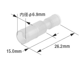 防水型ピン端子 メス