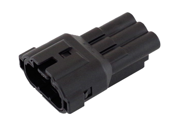 防水コネクタ（黒色）3極 メス