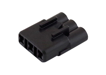 防水コネクタ（黒色）3極 オス