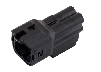 防水コネクタ（黒色）4極 メス