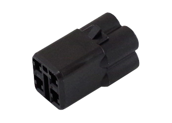 防水コネクタ（黒色）4極 オス