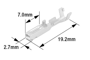ターミナル メス FRY-102N ヒーロー電機 (HERO) 矢崎品番：7116-1471