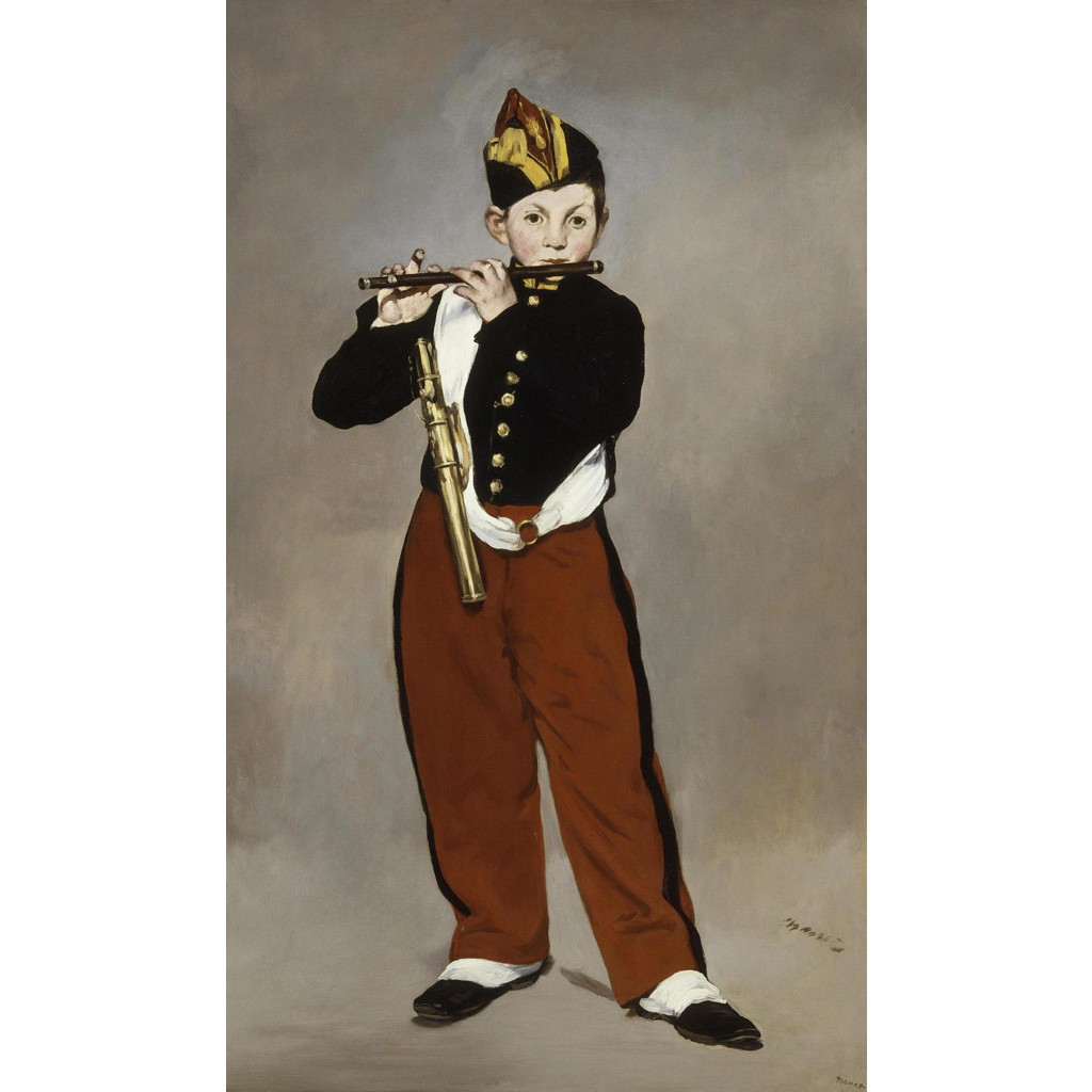 【オーダー油絵 】エドゥアール・マネ 笛吹きの少年 【選べるサイズ／選べる額縁付】