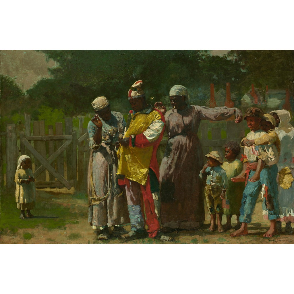 【オーダー油絵 】ウィンスロー・ホーマー 祭のための着替え 【選べるサイズ／選べる額縁付】