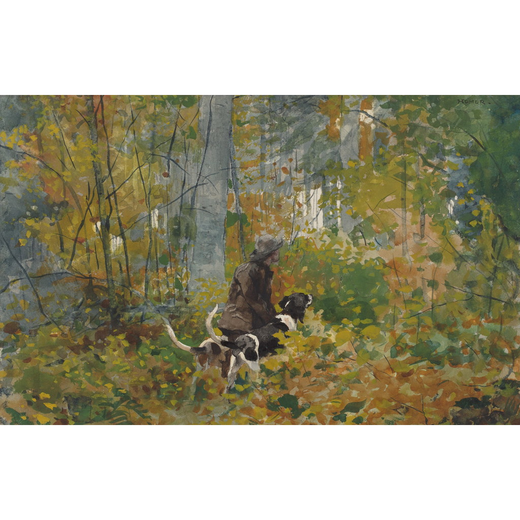 【オーダー油絵 】ウィンスロー・ホーマー 臭跡を得て 【選べるサイズ／選べる額縁付】