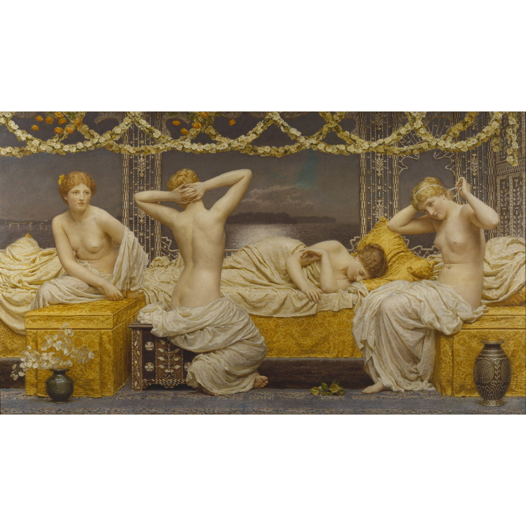 【オーダー油絵 】アルバート・ジョゼフ・ムーア 夏の夜 【選べるサイズ／選べる額縁付】