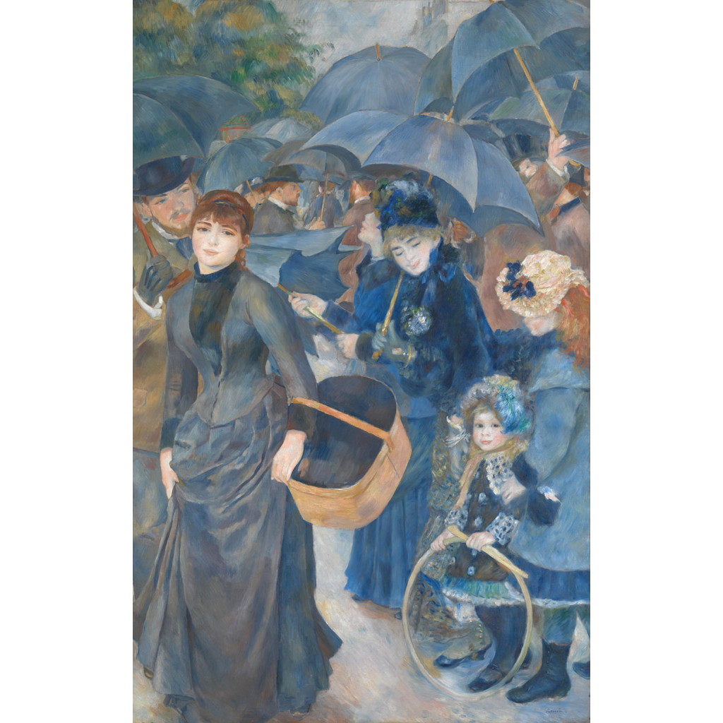【オーダー油絵 】ピエール＝オーギュスト・ルノワール 傘 【選べるサイズ／選べる額縁付】