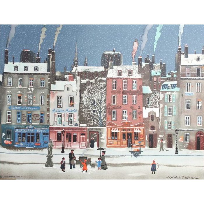 ドラクロワ 「Chauds les Marrons」 額縁付き