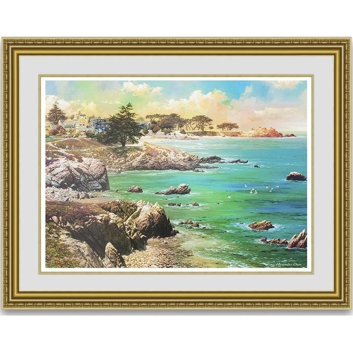 アレクサンダーチェン「ALONG THE COAST" CALIFORNIA OCEAN」 額縁付き