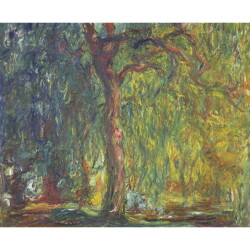 【オーダー油絵 】クロード・モネ シダレヤナギ 【選べるサイズ／選べる額縁付】