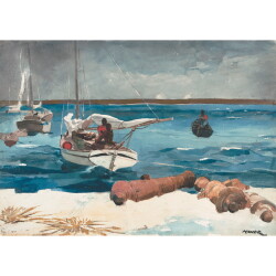 【オーダー油絵 】ウィンスロー・ホーマー ナッソー 【選べるサイズ／選べる額縁付】